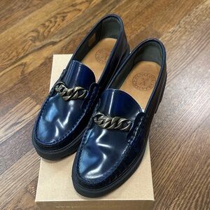 Penelope Chilvers Navy Blue Loafers